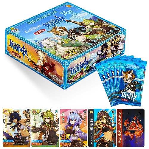 ZORTORZ Games Impact Karten Packs,200 Blatt/20Pack Games Impact Sammelkarten,2024 Neueste Games Cards Booster Box für Fans,Kinder,Teenager und Erwachsene von ZORTORZ