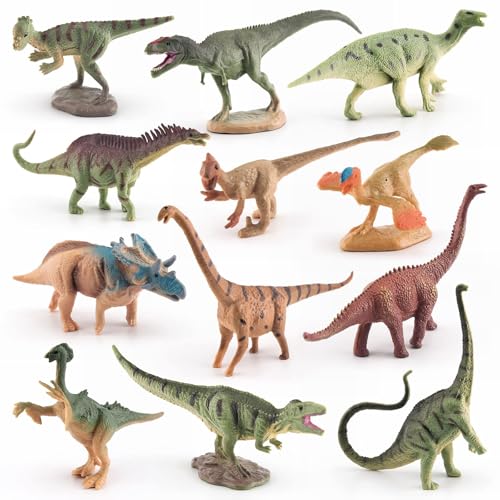 12 Stück Dinosaurier Figuren Spielzeug, Realistische Dinos Spielzeug, Dinosaurier Kuchen Deko, Pädagogisches Spielzeug für Kinder, Dinos Spielzeug für Kindertag Geschenke Weihnachten Party Deko 12 Stück Dinosaurier Figuren Spielzeug, Realistische Dinos Spielzeug, Dinosaurier Kuchen Deko, Pädagogisches Spielzeug für Kinder, Dinos Spielzeug für Kindertag Geschenke Weihnachten Party Deko von ZOSIGN