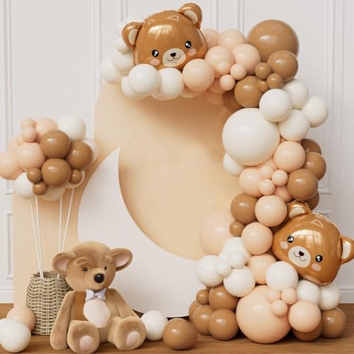 Bär Luftballon Deko, 121pcs Bären Ballons Hellbraun, Braune Ballons Set, Bären Luftballon Helium, Geeignet für Kindergeburtstagsfeiern, Babypartypartys, Abschlussfeiern Bär Luftballon Deko, 121pcs Bären Ballons Hellbraun, Braune Ballons Set, Bären Luftballon Helium, Geeignet für Kindergeburtstagsfeiern, Babypartypartys, Abschlussfeiern von ZOSIGN