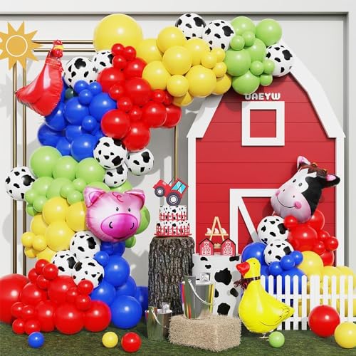 Bauernhof Geburtstag Deko, Tier Folienballon, Bauernhof Girlande Luftballon, Bauernhof Tier Partydekorationen, Folienballon Bauernhoftiere, Tierfolienballon für Kinder Kindergarten von ZOSIGN