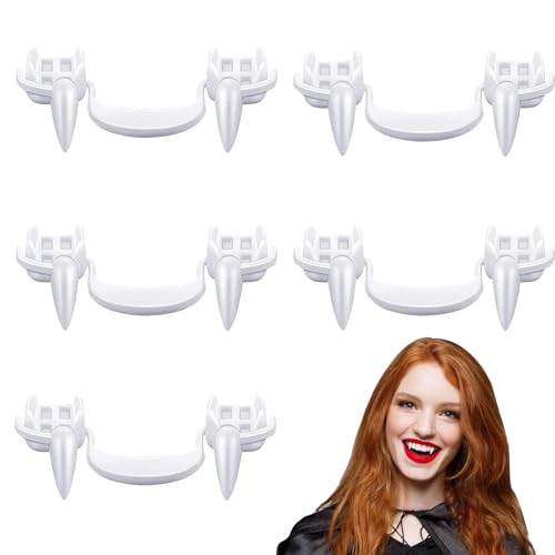 Halloween Reißzähne,Einziehbare Halloween Vampirzähne Reißzähne,Halloween Vampir Fangs,für Werwolf Cosplay Hosenträger Zähne Party Requisiten Erwachsene Karneval Party Kostüm (5 Stück Reißzähne) Halloween Reißzähne,Einziehbare Halloween Vampirzähne Reißzähne,Halloween Vampir Fangs,für Werwolf Cosplay Hosenträger Zähne Party Requisiten Erwachsene Karneval Party Kostüm (5 Stück Reißzähne) von ZOSIGN