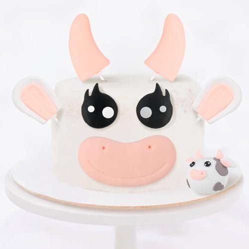 ZOSIGN Kuh Kuchen Kuchendekoration, Bauernhof Tier Kuchen Dekoration, Bauernhof Geburtstag deko, Picks Kuh Kuchen Dekorationen, für Kuh Thema Babyparty, Kinder Geburtstag Party ZOSIGN Kuh Kuchen Kuchendekoration, Bauernhof Tier Kuchen Dekoration, Bauernhof Geburtstag deko, Picks Kuh Kuchen Dekorationen, für Kuh Thema Babyparty, Kinder Geburtstag Party von ZOSIGN