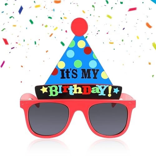 ZOSIGN Geburtstag Brille, Happy Birthday Brille, Its My Birthday Sonnenbrille, Lustige Brillen Kindergeburtstag, Sonnenbrille Geburtstag, Geburtstagspartyzubehör für Kindergeburtstage und Babypartys ZOSIGN Geburtstag Brille, Happy Birthday Brille, Its My Birthday Sonnenbrille, Lustige Brillen Kindergeburtstag, Sonnenbrille Geburtstag, Geburtstagspartyzubehör für Kindergeburtstage und Babypartys von ZOSIGN