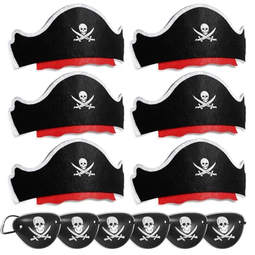 ZOSIGN Piraten Zubehör Set, 12pcs Piraten Set Kinder, Pirat Augenklappe, Pirate Accessories, Geeignet für Karibik-Maskerade-Cosplay-Party-Bühnen-Requisiten ZOSIGN Piraten Zubehör Set, 12pcs Piraten Set Kinder, Pirat Augenklappe, Pirate Accessories, Geeignet für Karibik-Maskerade-Cosplay-Party-Bühnen-Requisiten von ZOSIGN