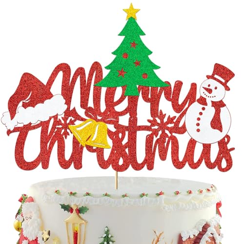 ZOSIGN Weihnachten Kuchen Topper, Weihnachten Tortendeko, Glitzer Merry Christmas Cake Topper, Weihnachten Party Dekoration Supplies für Torten Muffins Weihnachtsfeier ZOSIGN Weihnachten Kuchen Topper, Weihnachten Tortendeko, Glitzer Merry Christmas Cake Topper, Weihnachten Party Dekoration Supplies für Torten Muffins Weihnachtsfeier von ZOSIGN