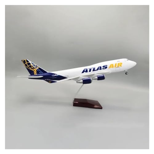 Decorate Airplane 1:157 for Atlas AIR Airlines B747-400 B747 Flugzeug Harz Kunststoff Montage Flugzeug Maßstab Replik Modell for Collection or Gift von ZOUSANG