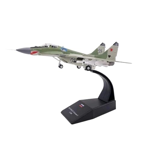 ZOUSANG Decorate Airplane 1:100 for MiG-29-Jägermodell der russischen Luftwaffe, Legierungsmodell, Druckguss-Metallflugzeuge, Flugzeuge im statischen Maßstab for Collection or Gift von ZOUSANG