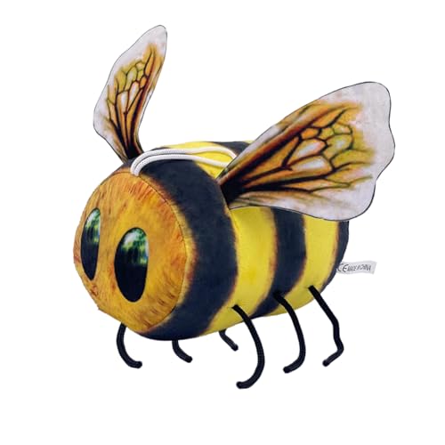 Niedliche Plüschbienentiere Realistisch Biene Plüschtiere Kuscheltier Weiches Bienenplüschpuppenspielzeug Biene Bee Plüsch Spielzeug Stofftier Geburtstagsgeschenk für Kinder Jungen Mädchen -18CM von ZPSOSPZ