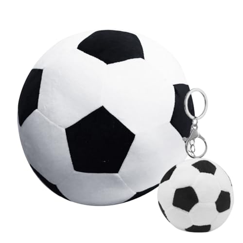 ZPSOSPZ Fußball Plüschtier, 20cm Fußball Plüsch, Passende Fußball-Schlüsselanhänger für Fußball-Liebhaber Geeignet für Jungen und Mädchen, 2Pcs ZPSOSPZ Fußball Plüschtier, 20cm Fußball Plüsch, Passende Fußball-Schlüsselanhänger für Fußball-Liebhaber Geeignet für Jungen und Mädchen, 2Pcs von ZPSOSPZ