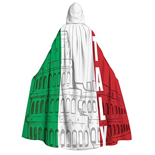 Unisex Umhang mit Kapuze, langer Halloween-Urlaub, Italien-Flagge, Erwachsene, Umhang_19 Unisex Umhang mit Kapuze, langer Halloween-Urlaub, Italien-Flagge, Erwachsene, Umhang_19 von ZQBDFC
