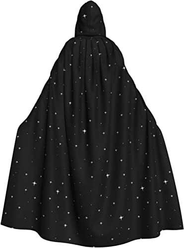 ZQBDFC Erwachsene Unisex Schwarz Glitzer Kapuzen Umhang mit Kapuze für Halloween Weihnachten Cosplay ZQBDFC Erwachsene Unisex Schwarz Glitzer Kapuzen Umhang mit Kapuze für Halloween Weihnachten Cosplay von ZQBDFC