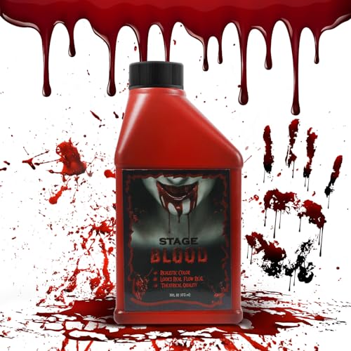 ZQEJEFD Halloween Kunstblut, Halloween 473ml Flüssigkeits Kunstblut, Profi Kunstblut Filmblut, Fake Blood für Halloween Kostüm, Cosplay, Horror Effekt Dekoration, Zombie, Vampire und Monster Make up ZQEJEFD Halloween Kunstblut, Halloween 473ml Flüssigkeits Kunstblut, Profi Kunstblut Filmblut, Fake Blood für Halloween Kostüm, Cosplay, Horror Effekt Dekoration, Zombie, Vampire und Monster Make up von ZQEJEFD