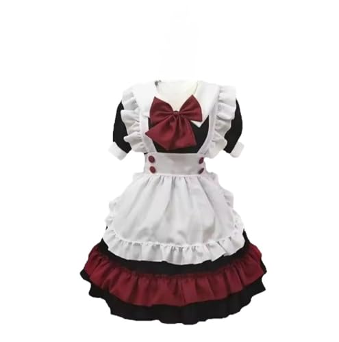 ZQIAOYUUPHOWF Männer Und Frauen Halloween Schwarz Und Rot Mit Dienstmädchen -Kleid Cosplay Lolita,Männer,Xxxl von ZQIAOYUUPHOWF