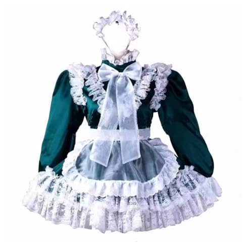 ZQIAOYUUPHOWF Männer Und Frauen Sissy Lockable Kleid Französisch Maid Cosplay Kostüm Lolita,Männer,S von ZQIAOYUUPHOWF