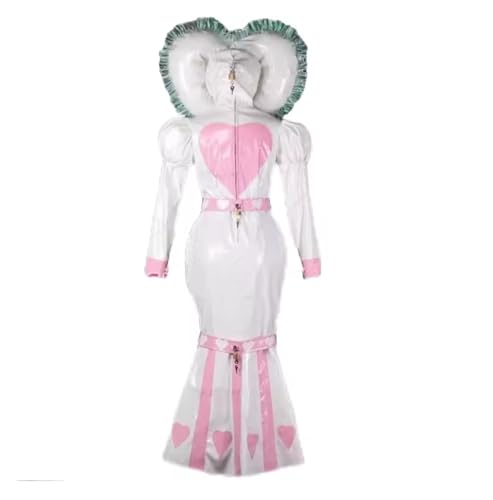ZQIAOYUUPHOWF Männer Und Frauen Sissy Pvc Robe Lockbares Kleid Maid Cosplay Halloween Party Lolita,FRAUEN,L von ZQIAOYUUPHOWF