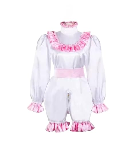 ZQIAOYUUPHOWF Männer Und Frauen Sissy Satin Abschließbares Kleid Maid Cosplay Kostüm Halloween Party Lolita,FRAUEN,M ZQIAOYUUPHOWF Männer Und Frauen Sissy Satin Abschließbares Kleid Maid Cosplay Kostüm Halloween Party Lolita,FRAUEN,M von ZQIAOYUUPHOWF