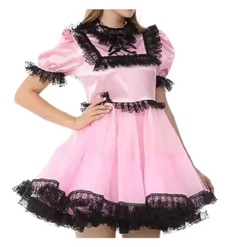 ZQIAOYUUPHOWF Männer Und Frauen Sissy Satin Kurzärmelig Kleid Maid Cosplay Kostüm Lolita,Männer,Xxxl ZQIAOYUUPHOWF Männer Und Frauen Sissy Satin Kurzärmelig Kleid Maid Cosplay Kostüm Lolita,Männer,Xxxl von ZQIAOYUUPHOWF