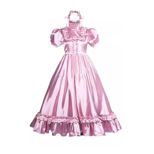 ZQIAOYUUPHOWF Männer Und Frauen Sissy Satin Satin Soft Taille Robe Cosplay Lolita,Männer,Xs von ZQIAOYUUPHOWF