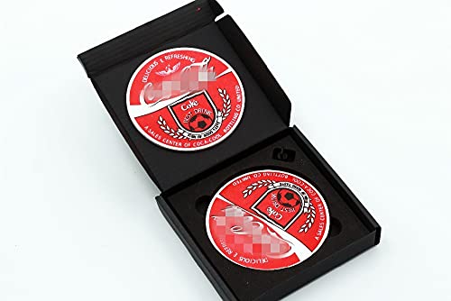ICECHAN Roller Coaster Magic Tricks Coin in Glass Cup Close Up Street Stage Magic Requisiten Magier Illusion Gimmick Mentalismus Puzzle Spielzeug (Rot) von ZQION