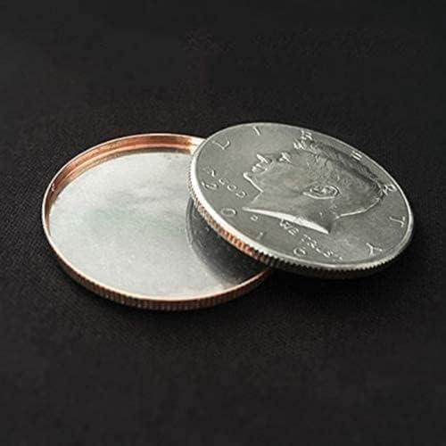 ZQION 1 x magnetische erweiterte Muschel-Magic-Tricks (halber Dollar) Münzen erscheinen verschwinden magische Requisiten für Magier Zubehör Nahaufnahmen Illusionen Requisiten Gimmick von ZQION