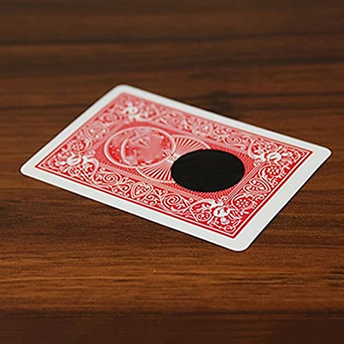 ZQION Farbwechselnde Zaubertricks mit schwarzem Loch, Kartenloch, verschwindende magische Karten, Requisiten, Illusionskarte, Gimmick, einfach zu tun von ZQION