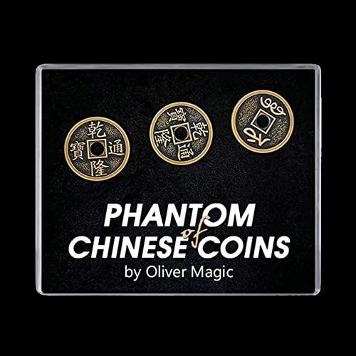 ZQION Phantom der chinesischen Münzen von Oliver Magic Chinese Palace Coin Set Close Up Magic Tricks Illusions Coins Gimmick Magic Appearing Vanishing von ZQION
