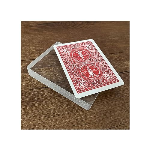 ZQION Realistisches Glas-Kartendeck, Zaubertrick - Omni-Deck, Eisgebunden, Nahaufnahme-Karten-Illusion, Zubehör Gimmick-Schild, Clear Block Magic ZQION Realistisches Glas-Kartendeck, Zaubertrick - Omni-Deck, Eisgebunden, Nahaufnahme-Karten-Illusion, Zubehör Gimmick-Schild, Clear Block Magic von ZQION