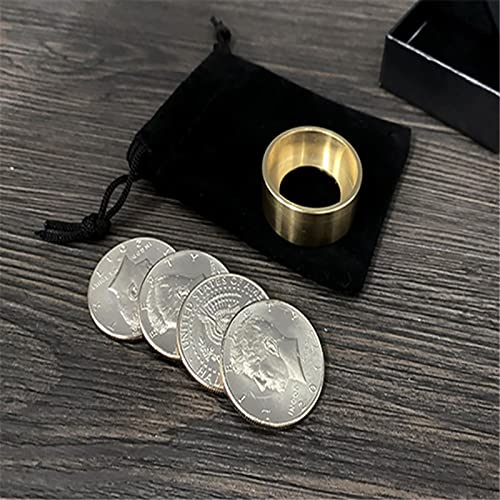 ZQION Space Box 2.0 - Magic Coin Box - Brass Coin Trick - Inklusive schwarzer Velour-Tragetasche - Erwachsene ZQION Space Box 2.0 - Magic Coin Box - Brass Coin Trick - Inklusive schwarzer Velour-Tragetasche - Erwachsene von ZQION