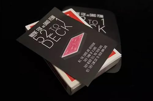 ZQION The 52 To 1 Deck (Gimmicks) Card Magic Tricks Illusions Close Up Magic Mentalism Magician Decks Fun Poker Magia von ZQION