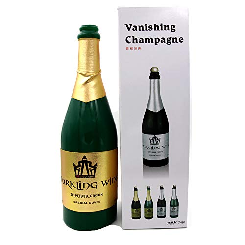 ZQION Vanishing Champagnerflasche zum Ausgießen von flüssigen Zaubertricks, Zauber-Requisiten, BühnenIllusionen, Mentalismus, magischer Gimmick (grün) von ZQION