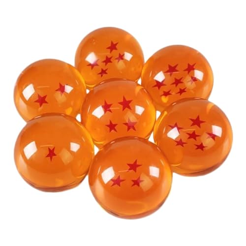 ZQMKQCEK 3,5 cm Sternförmige Kristallkugel Orange Kristall Desktop Ornamente Spielzeug Sammlung Spielzeug von ZQMKQCEK