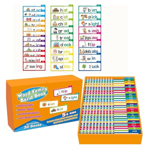 ZREVSB Lernkarten Lernkarten-Set, 30 Stück, Phonik und Sichtwörter mit Aktivitätsbuch, Lernkarten für Alter 4-7 Jahre ZREVSB Lernkarten Lernkarten-Set, 30 Stück, Phonik und Sichtwörter mit Aktivitätsbuch, Lernkarten für Alter 4-7 Jahre von ZREVSB