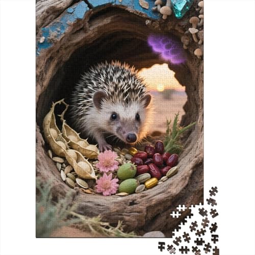 Afrikanischer Pygmee Hedgehog Puzzle 1000 Teile Geschicklichkeitsspiel Rätsel Lernspiel Klassische Puzzlespiele Für Erwachsene Kinder Für Die Ganze Familie 1000pcs (75x50cm) von ZRHSADO