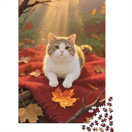 Britische Kurzhaare 1000 Teile Puzzle Farbenfrohes Legespiel Rätsel Impossible Klassische Puzzlespiele Puzzles Für Erwachsene Home Dekoration 1000pcs (75x50cm) von ZRHSADO