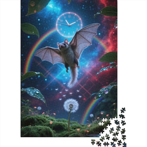 Fliegendes Eichhörnchen 1000 Teile Puzzle Geschicklichkeitsspiel Rätsel Herausforderung Spielzeug Klassische Puzzlespiele Puzzles Für Erwachsene Für Die Ganze Familie 1000pcs (75x50cm) von ZRHSADO