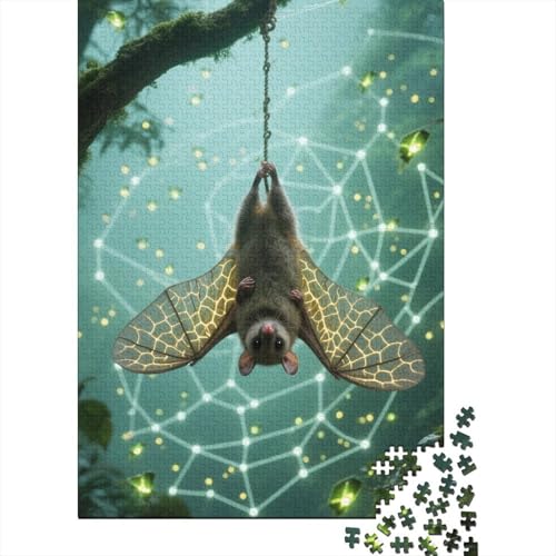 Fliegendes Eichhörnchen Puzzle 1000 Teile Geschicklichkeitsspiel Rätsel Herausforderung Spielzeug Klassische Puzzlespiele Für Erwachsene Kinder Home Dekoration 1000pcs (75x50cm) von ZRHSADO