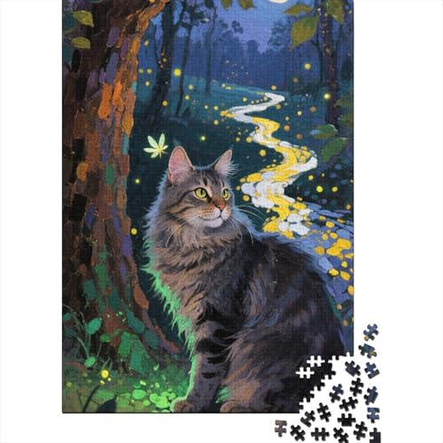 Maine Coon Puzzle 1000 Teile Geschicklichkeitsspiel Rätsel Herausforderung Spielzeug Klassische Puzzlespiele Puzzles Für Erwachsene Für Die Ganze Familie 1000pcs (75x50cm) von ZRHSADO