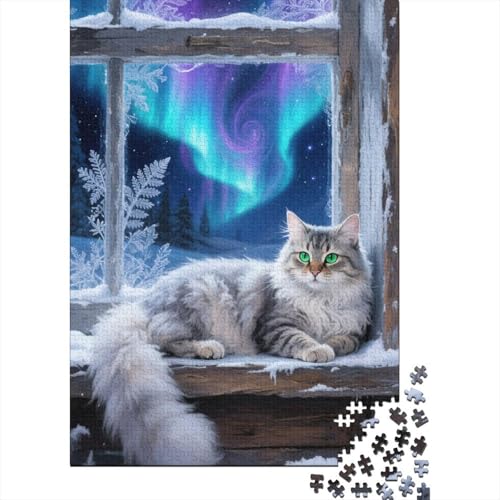 Norwegische Waldkatte 1000 Teile Puzzle Farbenfrohes Legespiel Rätsel Euzzles Für Erwachsene Klassische Puzzlespiele Puzzles Für Erwachsene Für Die Ganze Familie 1000pcs (75x50cm) von ZRHSADO