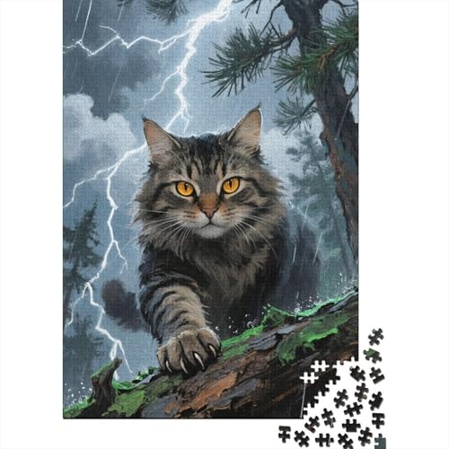 Norwegische Waldkatte 1000 Teile Puzzle Geschicklichkeitsspiel Rätsel Lernspiel Klassische Puzzlespiele Puzzles Für Erwachsene Home Dekoration 1000pcs (75x50cm) von ZRHSADO