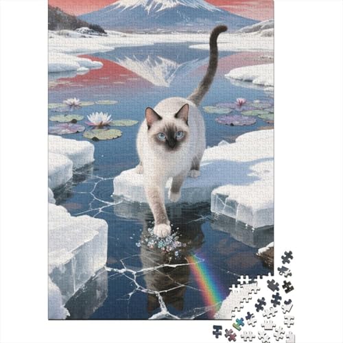 Orientalische Kurzhaare Puzzle 1000 Teile Geschicklichkeitsspiel Rätsel Herausforderung Spielzeug Klassische Puzzlespiele Puzzles Für Erwachsene Home Dekoration 1000pcs (75x50cm) von ZRHSADO