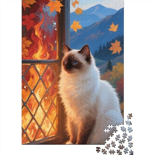 Ragdoll Puzzle 1000 Teile Geschicklichkeitsspiel Rätsel Lernspiel Klassische Puzzlespiele Für Erwachsene Kinder Für Die Ganze Familie 1000pcs (75x50cm) von ZRHSADO
