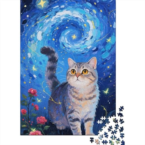 Scottish Fold Puzzle 1000 Teile Geschicklichkeitsspiel Rätsel Lernspiel Klassische Puzzlespiele Puzzles Für Erwachsene Home Dekoration 1000pcs (75x50cm) von ZRHSADO