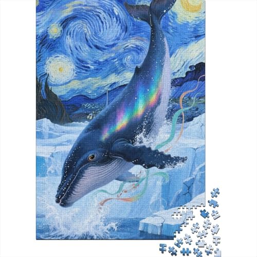 Whale 1000 Teile Puzzle Farbenfrohes Legespiel Rätsel Euzzles Für Erwachsene Klassische Puzzlespiele Puzzles Für Erwachsene Für Die Ganze Familie 1000pcs (75x50cm) von ZRHSADO