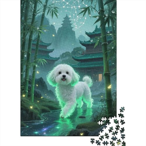Yorkshire Terrier Puppy Puzzle 1000 Teile Geschicklichkeitsspiel Rätsel Euzzles Für Erwachsene Klassische Puzzlespiele Puzzles Für Erwachsene Home Dekoration 1000pcs (75x50cm) von ZRHSADO