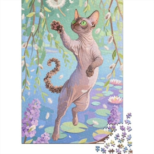 von Devon Rex 1000 Teile Puzzle Farbenfrohes Legespiel Rätsel Herausforderung Spielzeug Klassische Puzzlespiele Puzzles Für Erwachsene Home Dekoration 1000pcs (75x50cm) von ZRHSADO