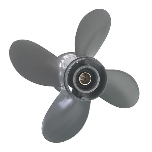 4-Blatt-Propeller s Aluminiumlegierung, halbfester Strangpressguss, geeignet for 8-20 PS Außenbordmotor(9 1/4X11 4blade) von ZROEAU