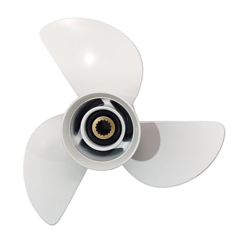 Außenbordpropeller 4-Takt-Marinepropeller aus Aluminiumlegierung mit DREI Blättern Außenbordmotor(6P) von ZROEAU