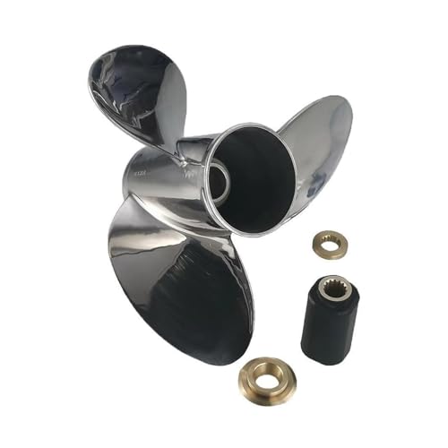 ZROEAU Edelstahl-Boots-ßenbordmotor-Propeller, passend for ßenbordmotoren 150-300 PS Außenbordmotor(16X17 R) von ZROEAU