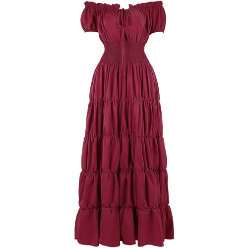 Mittelalter Kleidung Damen Lang Renaissance Kleid Kurzarm Halloween Kostüm Damen Mittelalter Kleid Korsett Schulterfrei Karneval Faschingskostüme Halloween Kostüm Frauen Mittelalterkleid Elegant Mittelalter Kleidung Damen Lang Renaissance Kleid Kurzarm Halloween Kostüm Damen Mittelalter Kleid Korsett Schulterfrei Karneval Faschingskostüme Halloween Kostüm Frauen Mittelalterkleid Elegant von ZRYAZQ