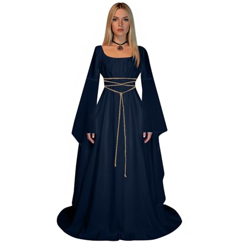 ZRYAZQ Halloween Damen Kostüm Mittelalterkleid Korsett Mittelalter Kleidung Damen Kleid Renaissance Trompetenärmeln Hexenkleid Lang Halloween Kleid Gothic Faschingskostüme Karneval Kostüm für Frauen ZRYAZQ Halloween Damen Kostüm Mittelalterkleid Korsett Mittelalter Kleidung Damen Kleid Renaissance Trompetenärmeln Hexenkleid Lang Halloween Kleid Gothic Faschingskostüme Karneval Kostüm für Frauen von ZRYAZQ